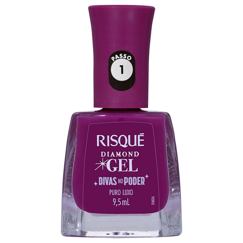 Risqué Diamond Gel Roxo Puro: Unhas de Diva!