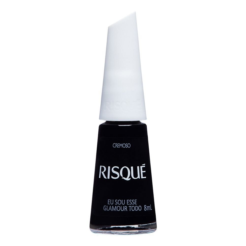 Risqué Preto Cremoso: O Glamour na Ponta dos Dedos!