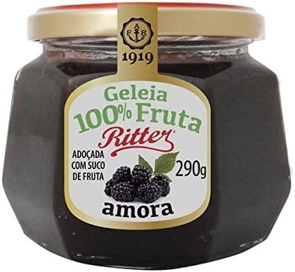 Geleia 100% Fruta de Amora 290g - Ritter