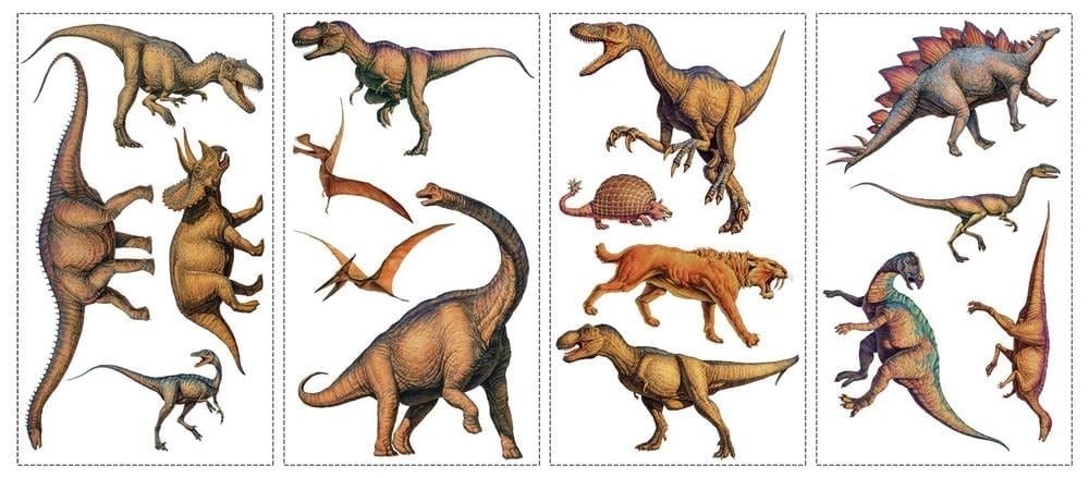 Adesivos de Parede Dinossauros RoomMates RMK1043SCS - Decore com Estilo e Diversão!