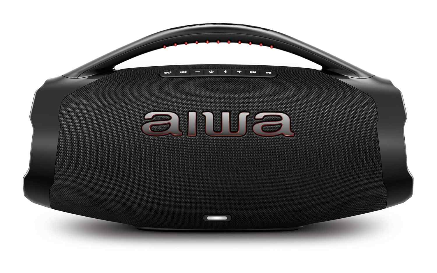 Caixa de Som AIWA Boombox Plus BBS-01-B: Som Imersivo 200W RMS, 30h Bateria e Resistência IP66