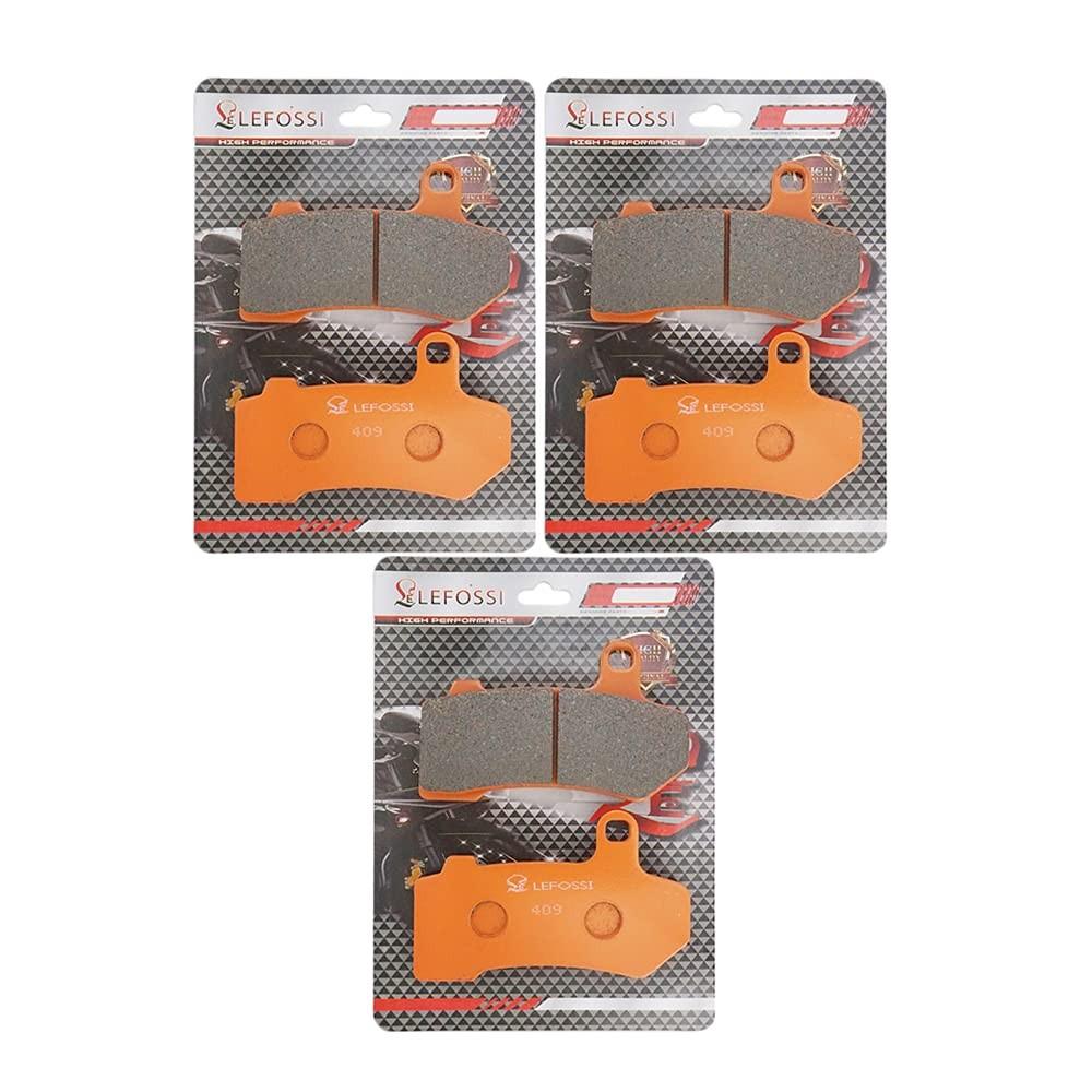 Pastilhas de Freio Fibra de Carbono para Harley Davidson Road King, Electra Glide, Road Glide (2008-2024) - Segurança e Performance Superior