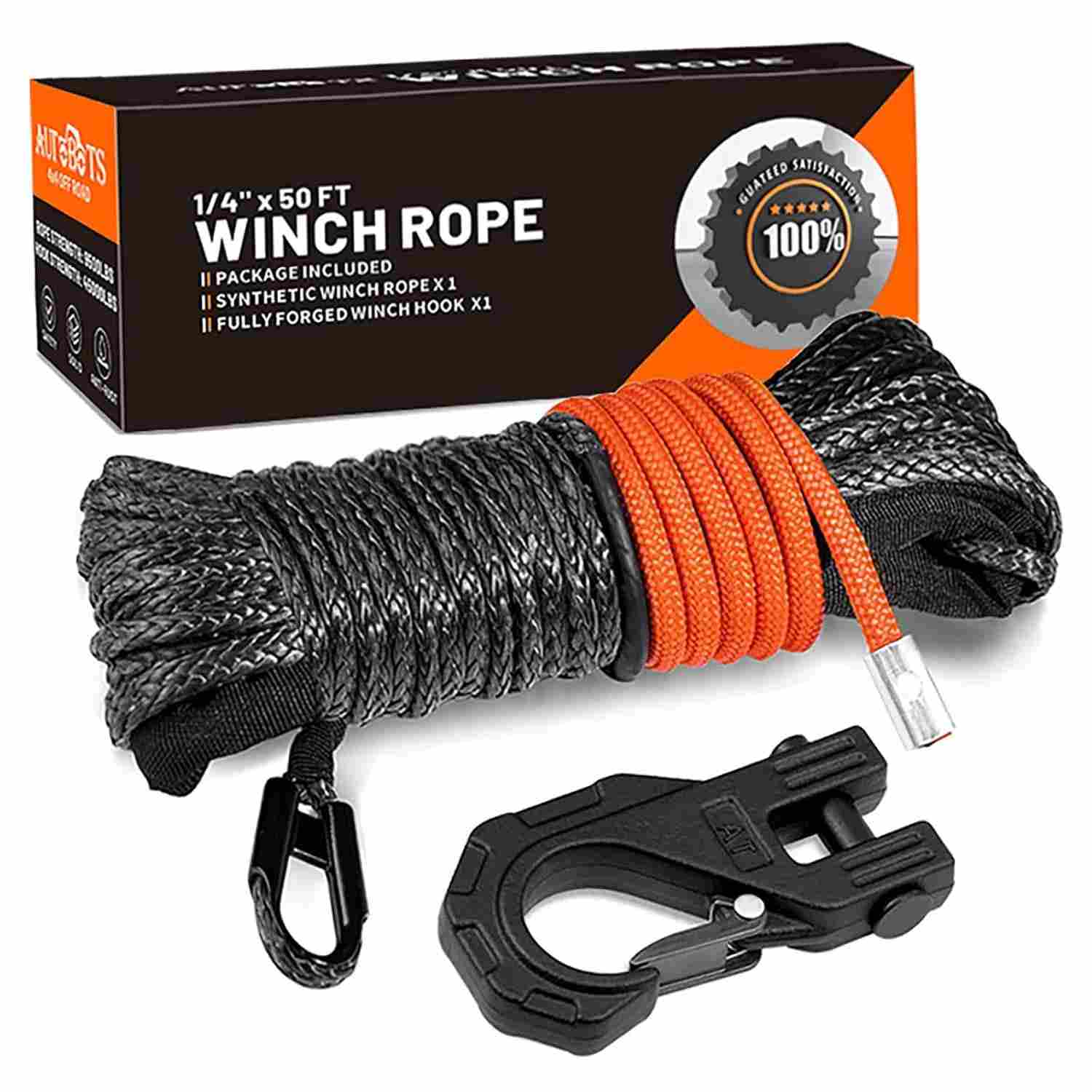 Corda de Guincho Sintético AUTOBOTS 10.2mm x 15m - Potência e Segurança para seu Off-Road