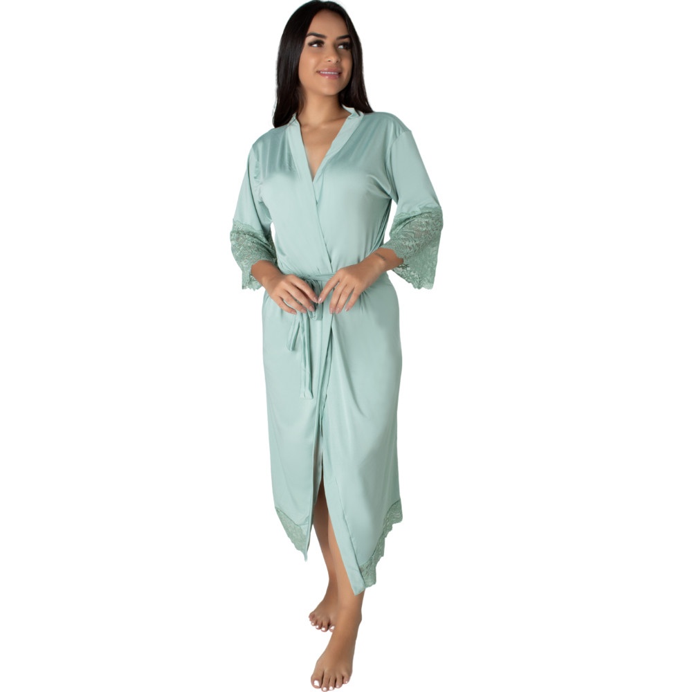 Robe Longo Luxo Renda Hobby: Elegância e Conforto