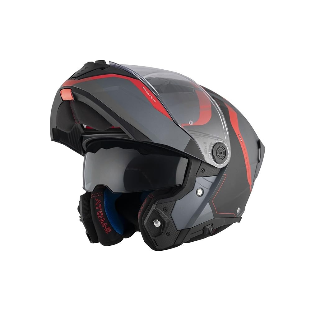Capacete Articulado MT Atom 2 Robocop Escamoteável - Segurança e Estilo para Sua Pilotagem