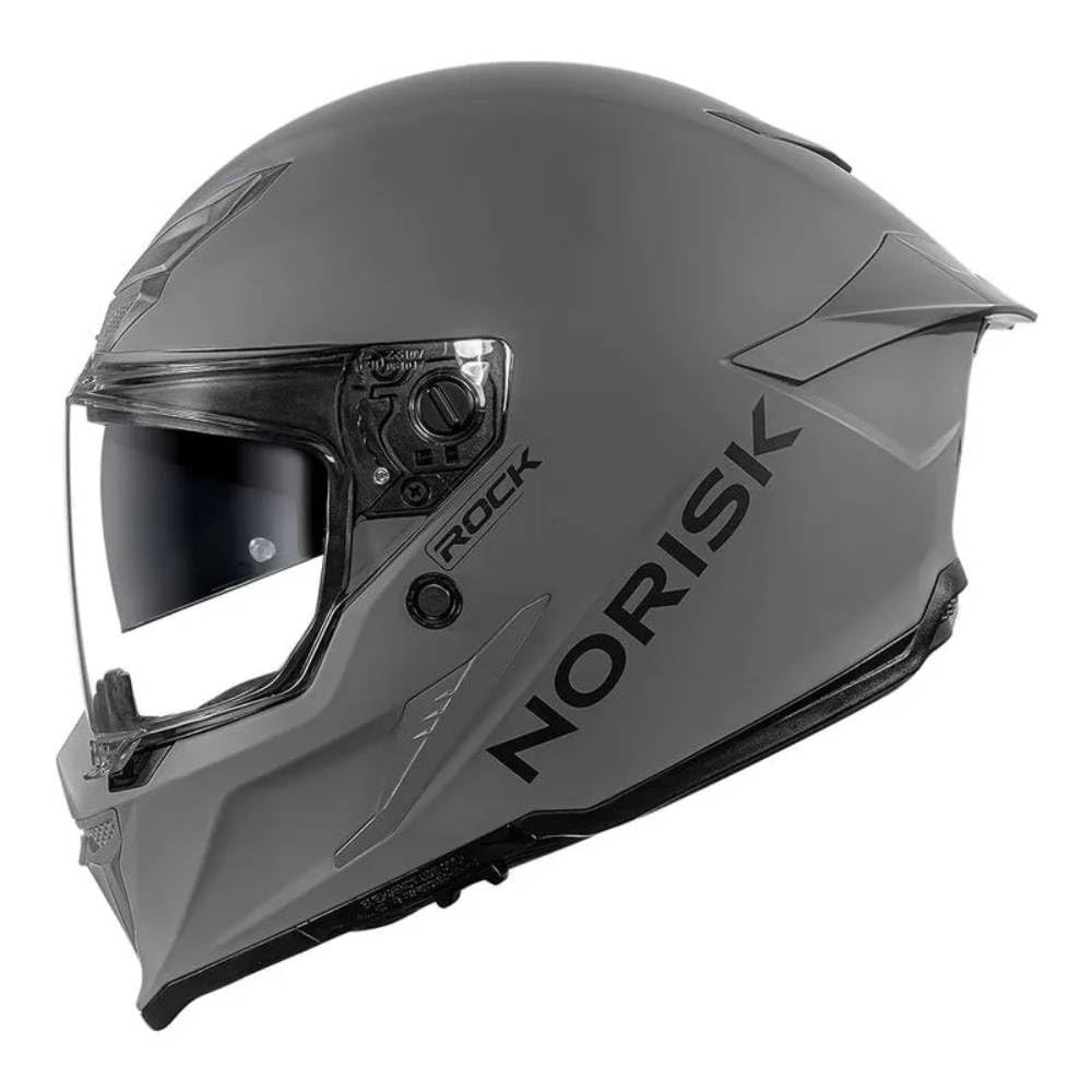 Capacete Norisk Rock Monocolor Cinza Nardo - Segurança e Estilo para Sua Pilotagem
