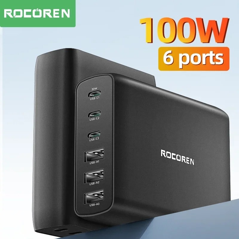 Rocoren 100W GaN Charger: Carregador Turbo!