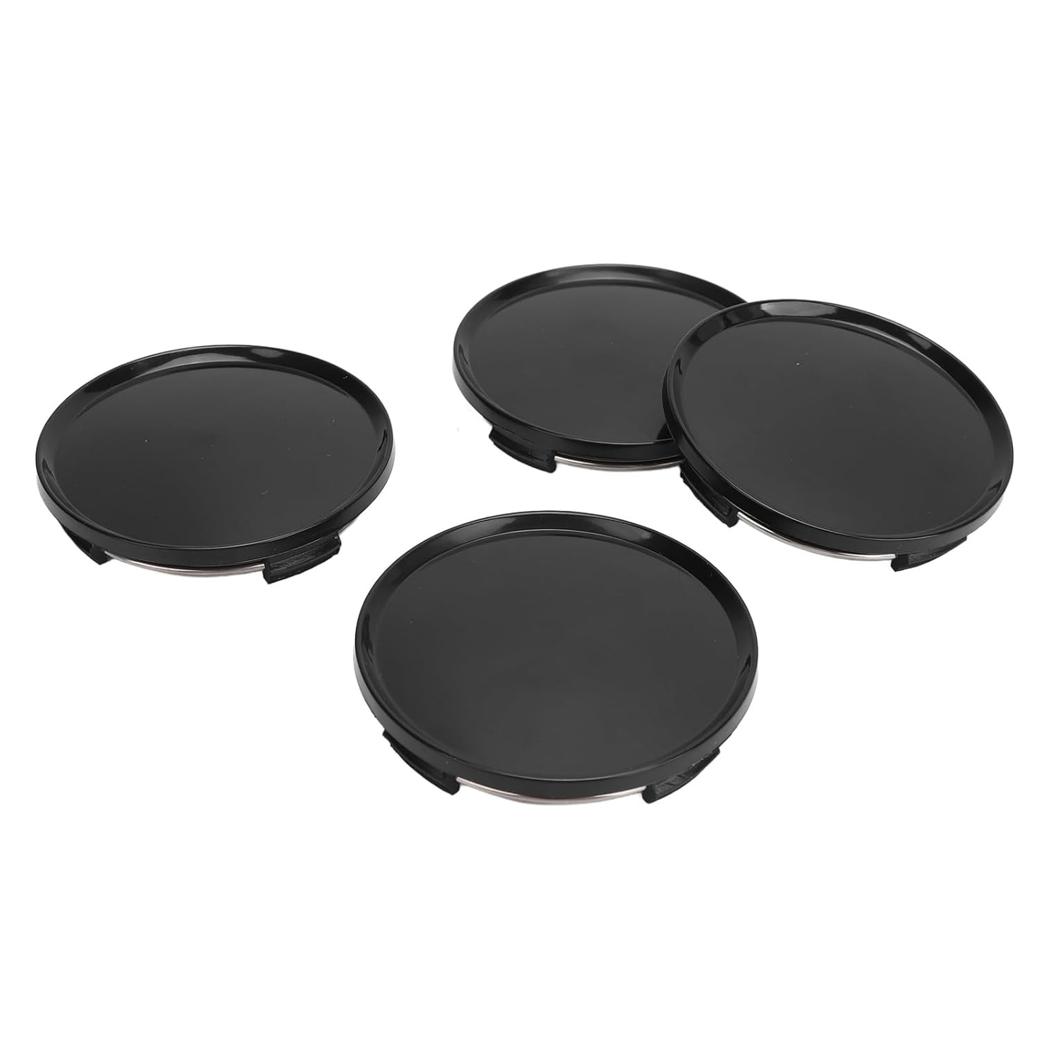EVGATSAUTO 4pcs Centro de Cubo Roda Com Grampo de Metal Seguro Usado para Carros e Veículos Universal 63mm Cubs de Proteção Caps Tampa Tampa do Impacto Resistindo