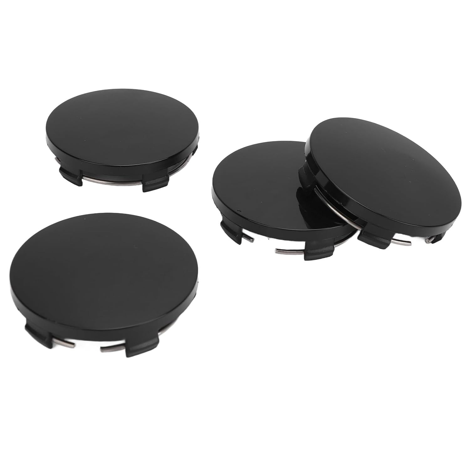Kit 4 Calotas Centrais Aro de Roda 60mm Universal Tbest - Elegância e Proteção para Seu Veículo (Preto)