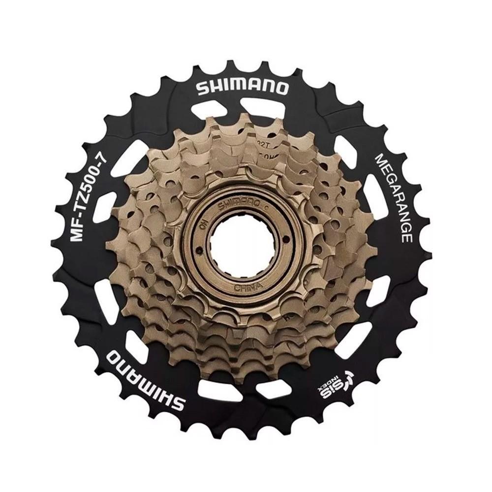 Roda Livre Shimano Tourney: 7V Megarange para sua Bike
