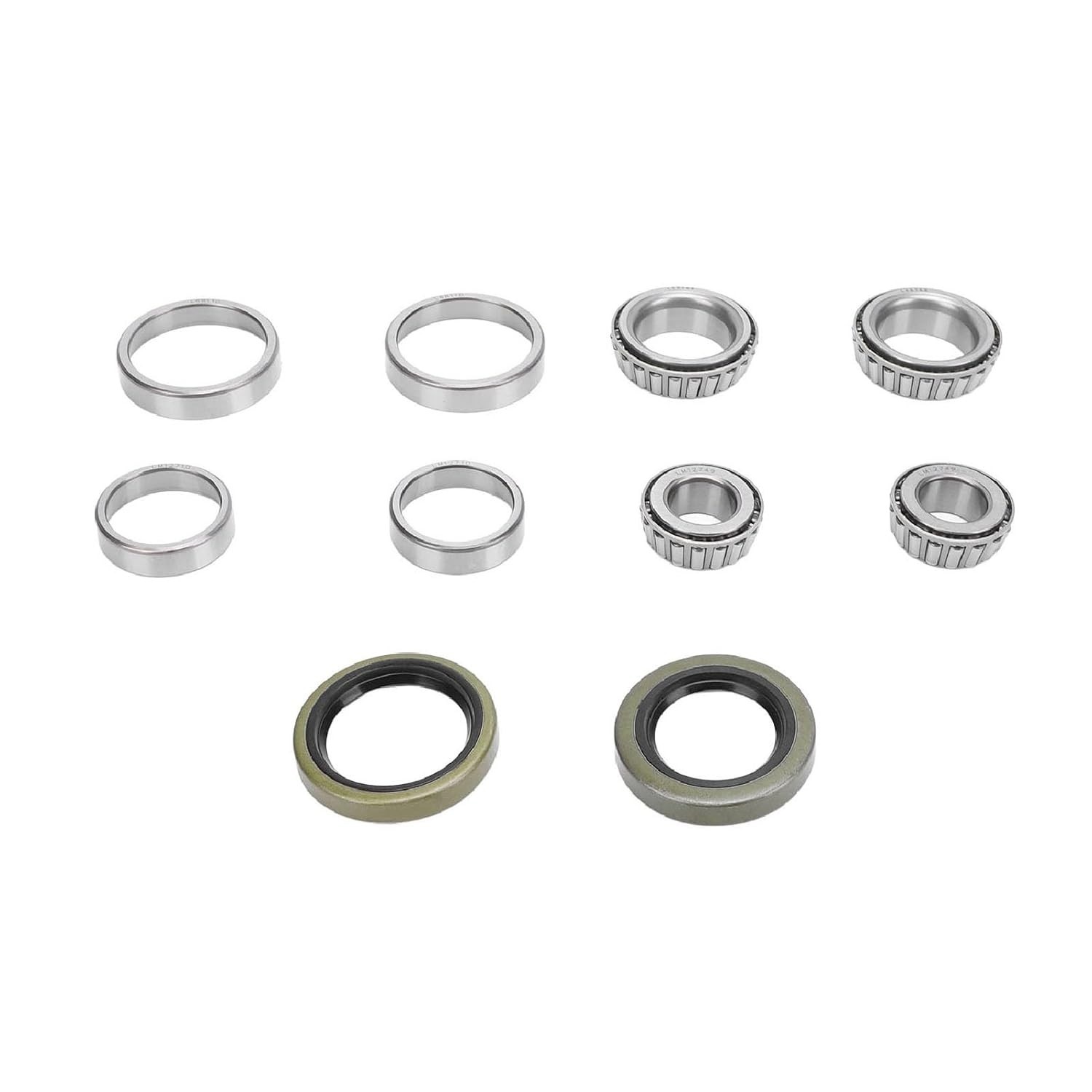 Kit Rolamento Cubo Reboque Marinho L68149 LM12749 - Eixo Roda Completo