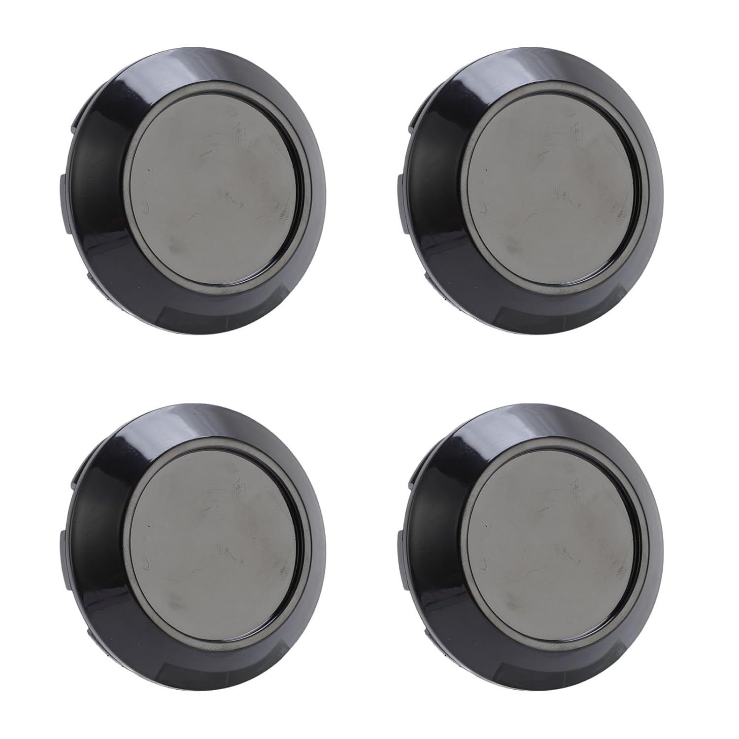 Tampas Centrais de Roda 76mm Pretas: Proteção e Estilo para Seu Carro