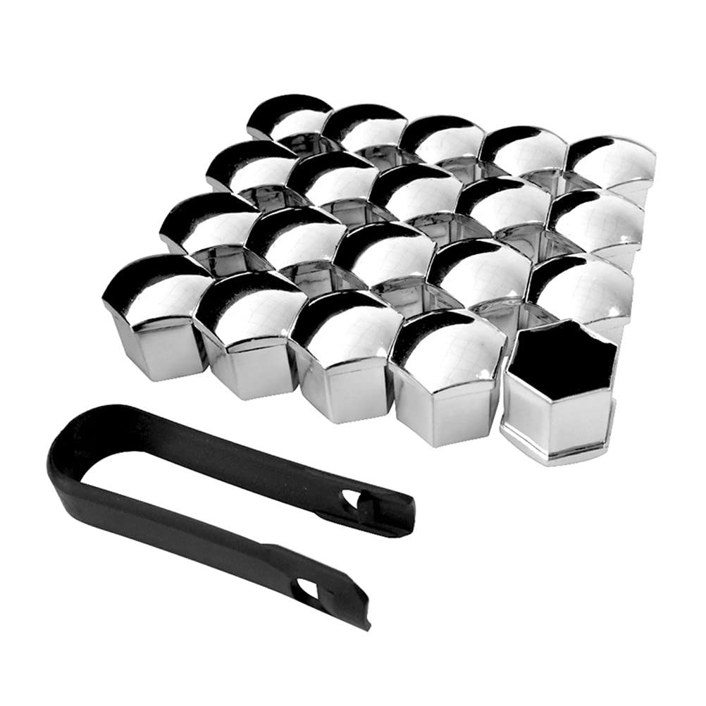 Kit 20 Tampas Protetoras Universais para Parafusos de Roda de Carro (SR19mm) - Proteção e Estilo