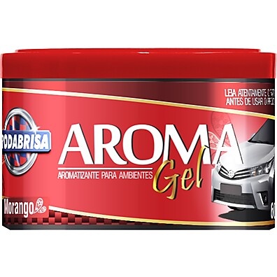 Rodabrisa Gel Morango: Aroma Incrível para seu Carro!