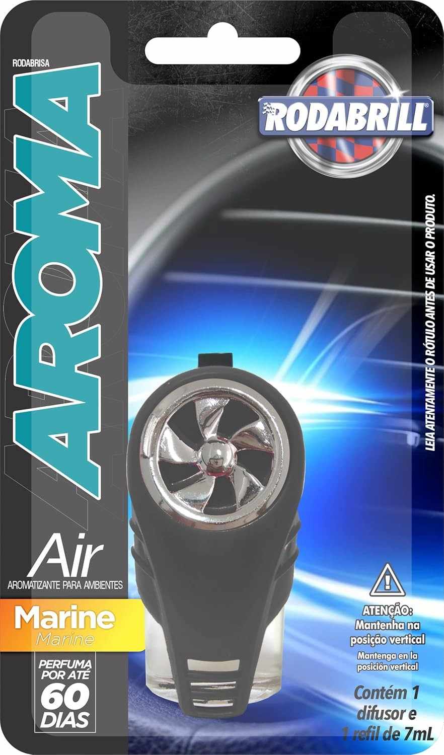 Rodabrill Rodabrisa Air Marine: Difusor de Ar Automotivo com Perfume Duradouro (7ml)