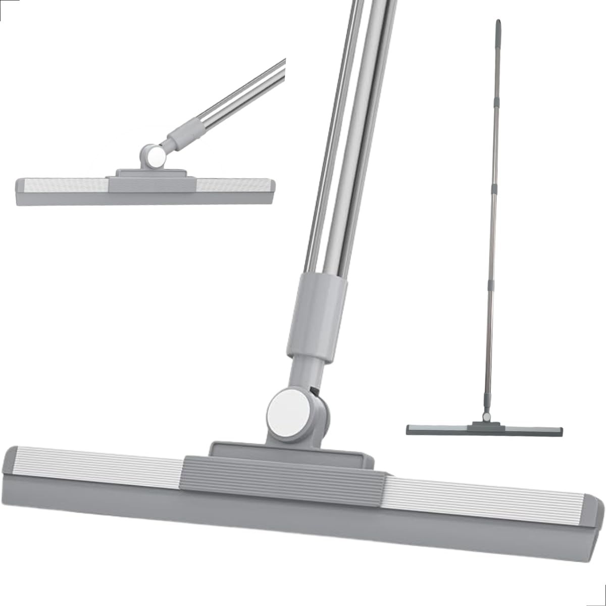 Rodo Vassoura Mágica de Silicone 51cm com Cabo 160cm - Flytex | Ideal para Limpeza de Vidros, Pisos e Superfícies