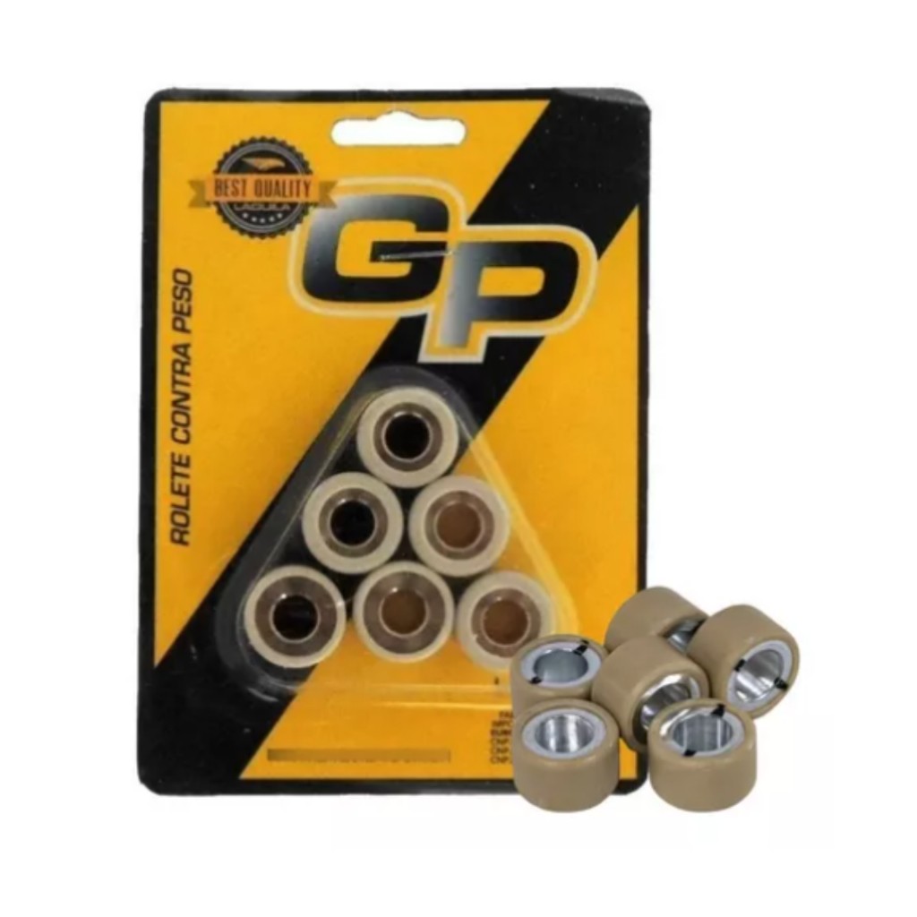 Rolete Contra Peso GP7 Honda Elite 125: 6 Unidades de Qualidade