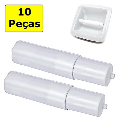 Rolete Papel Higiênico Branco 10 Unidades – Encaixe Universal