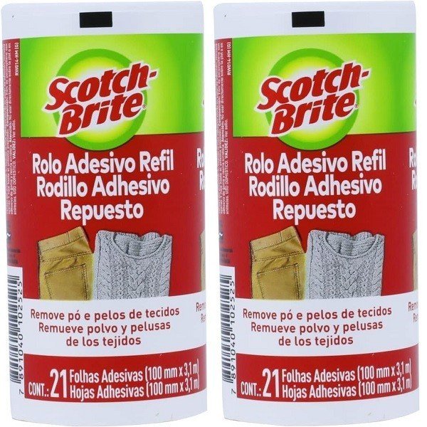 Rolo Adesivo 3M: 2 Refis para Limpeza Impecável