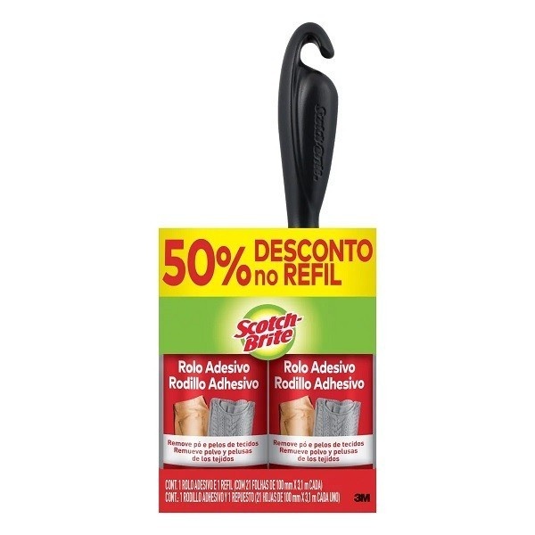 Rolo Adesivo Scotch-Brite: Livre-se de Pelos e Pó!