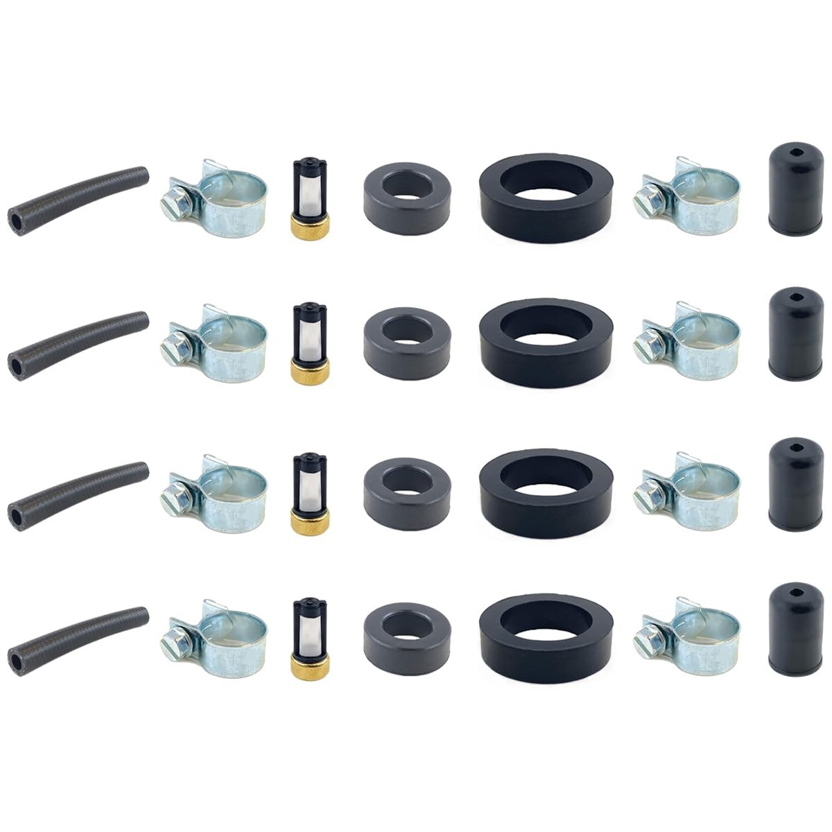 Kit Reparo Reconstrução Injetores Combustível 4X 0280150206 para Alfa Romeo Spider e VW Vanagon/Transporter 2.1L