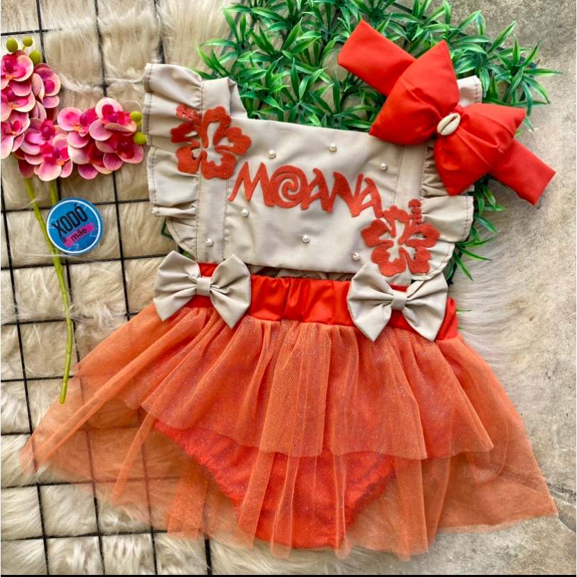 Romper Moana: Aventura e Estilo para Bebês!