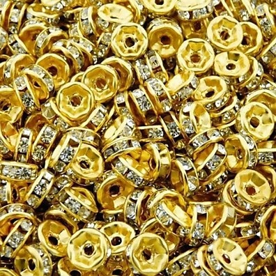 Rondelas de Strass 6mm: 200 Peças para Bijuterias!