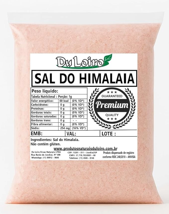 Sal Rosa do Himalaia Fino 1,001kg