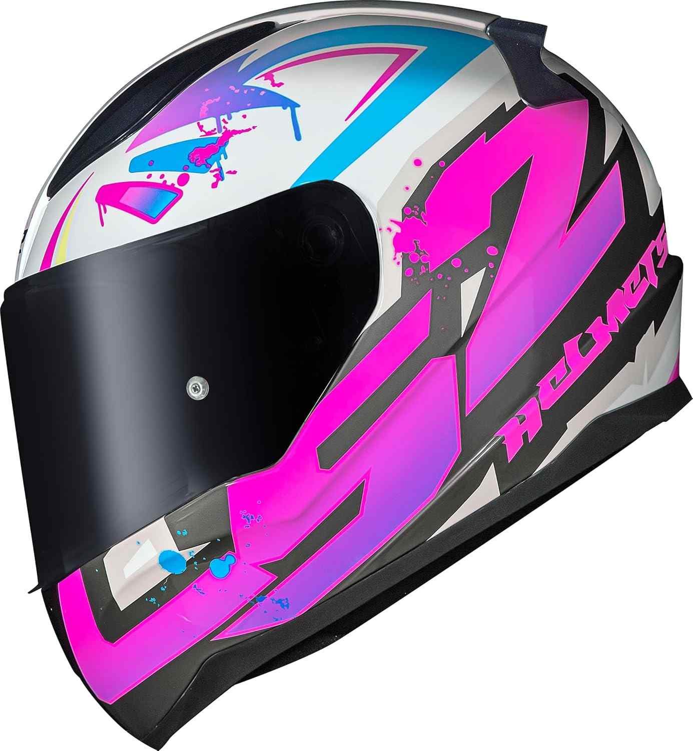 Capacete Moto Feminino LS2 FF353 Tagline Rosa: Estilo, Segurança e Conforto