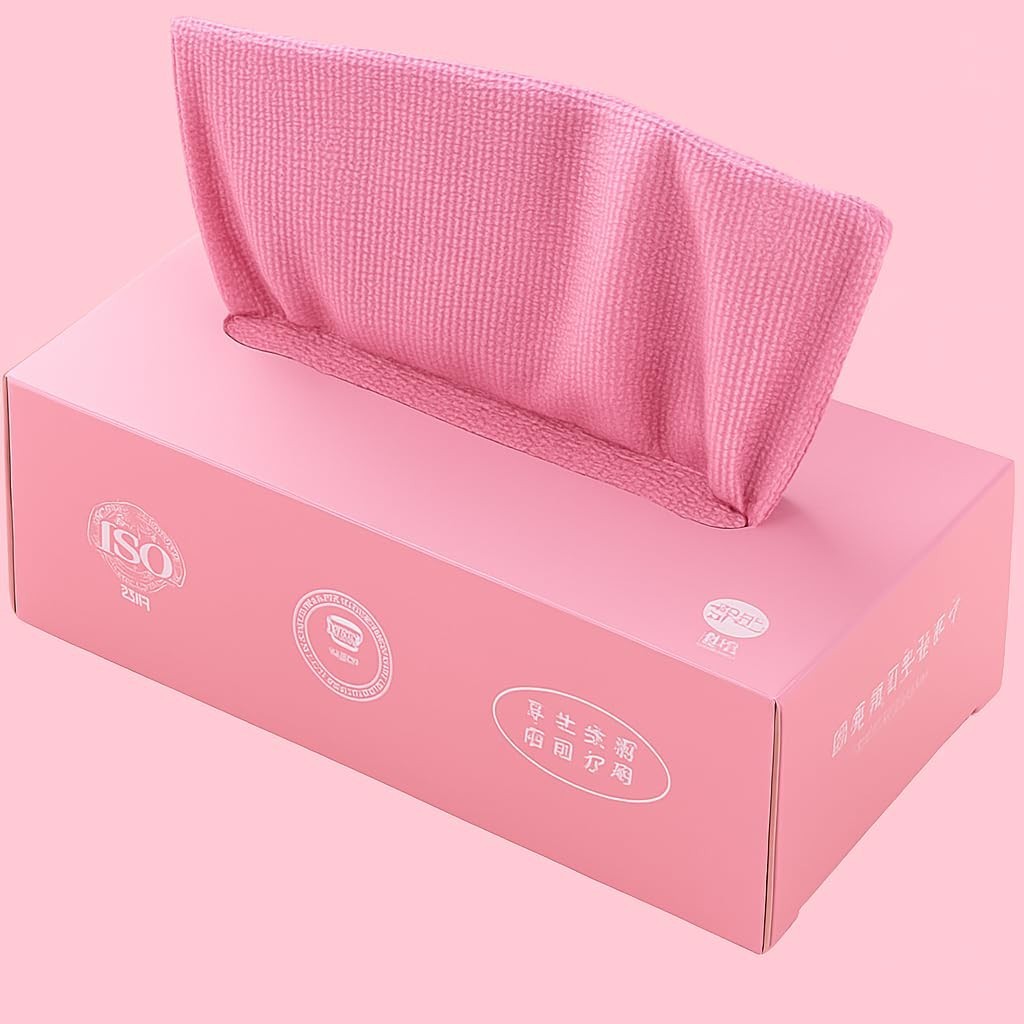Pano de Limpeza em Microfibra Lavável - 20 Unidades Rosa | Multiuso e Reutilizável
