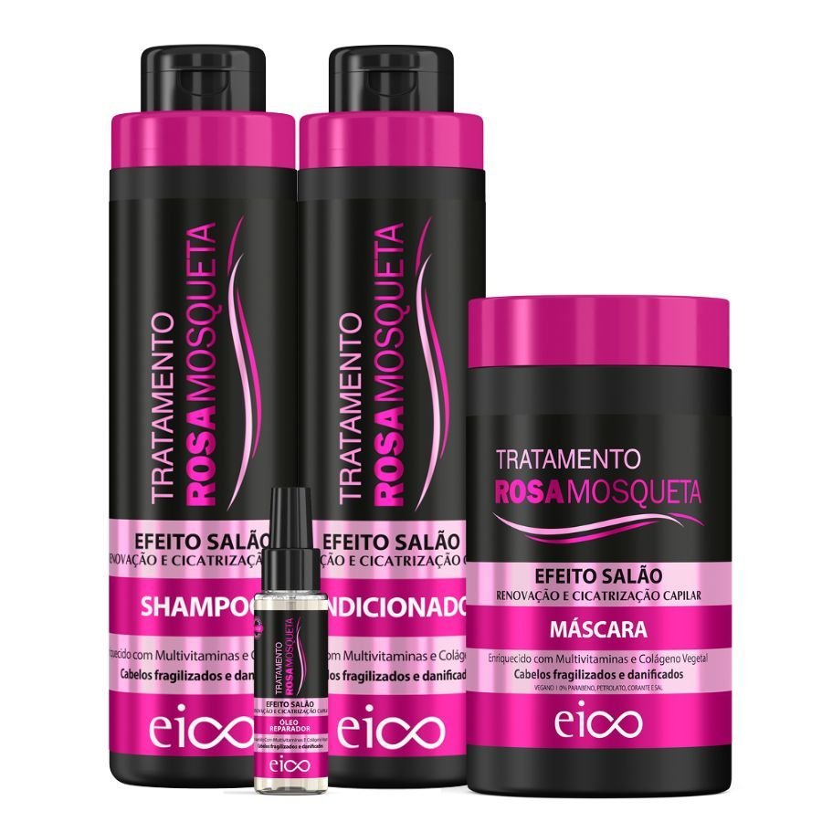 Rosa Mosqueta: Kit Completo para Cabelos Incríveis