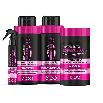 Rosa Mosqueta: Kit Completo para Cabelos Revitalizados