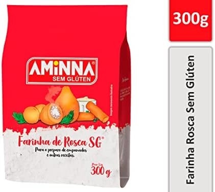 Aminna Farinha De Rosca Sem Glúten Sem Lactose 300G