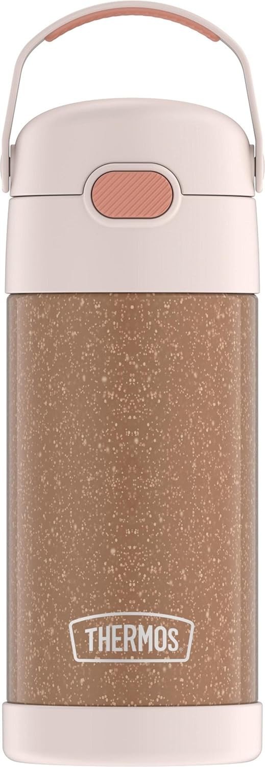 THERMOS F41020RGF6 FunTainer 355ml - Garrafa Térmica em Aço Inoxidável com Glitter Rose Gold