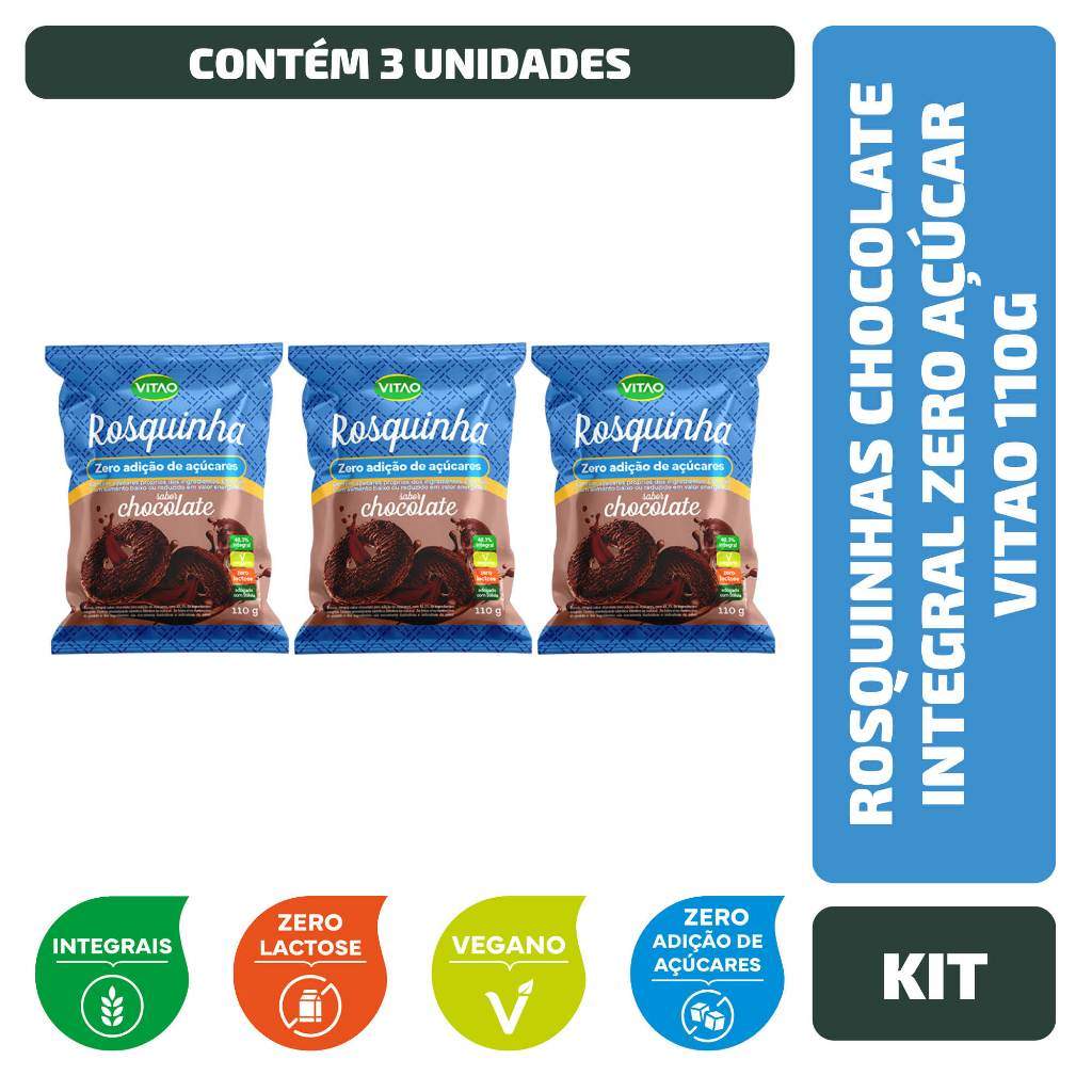 Rosquinhas Integrais Zero Açúcar Vitao: Sabor e Saúde!