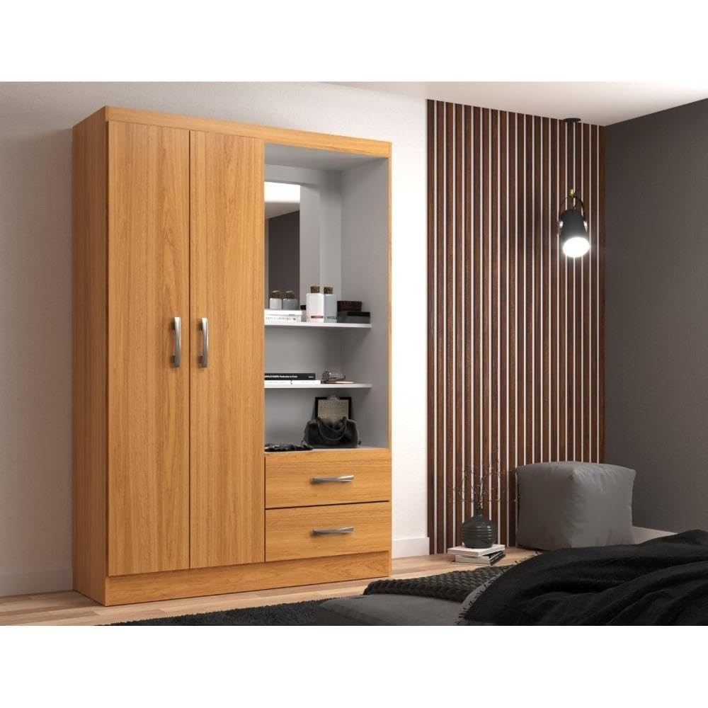 Guarda-Roupa Solteiro 2 Portas 2 Gavetas Capelinha Evidencia – Organize seu Espaço com Estilo