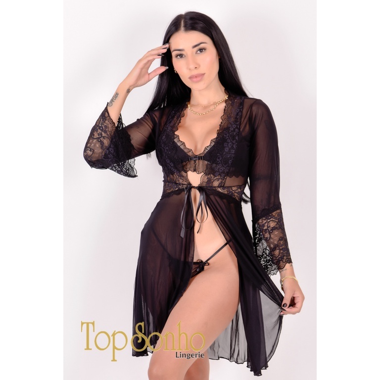 Roupão Feminino Transparente - Elegância e Conforto para Noivas