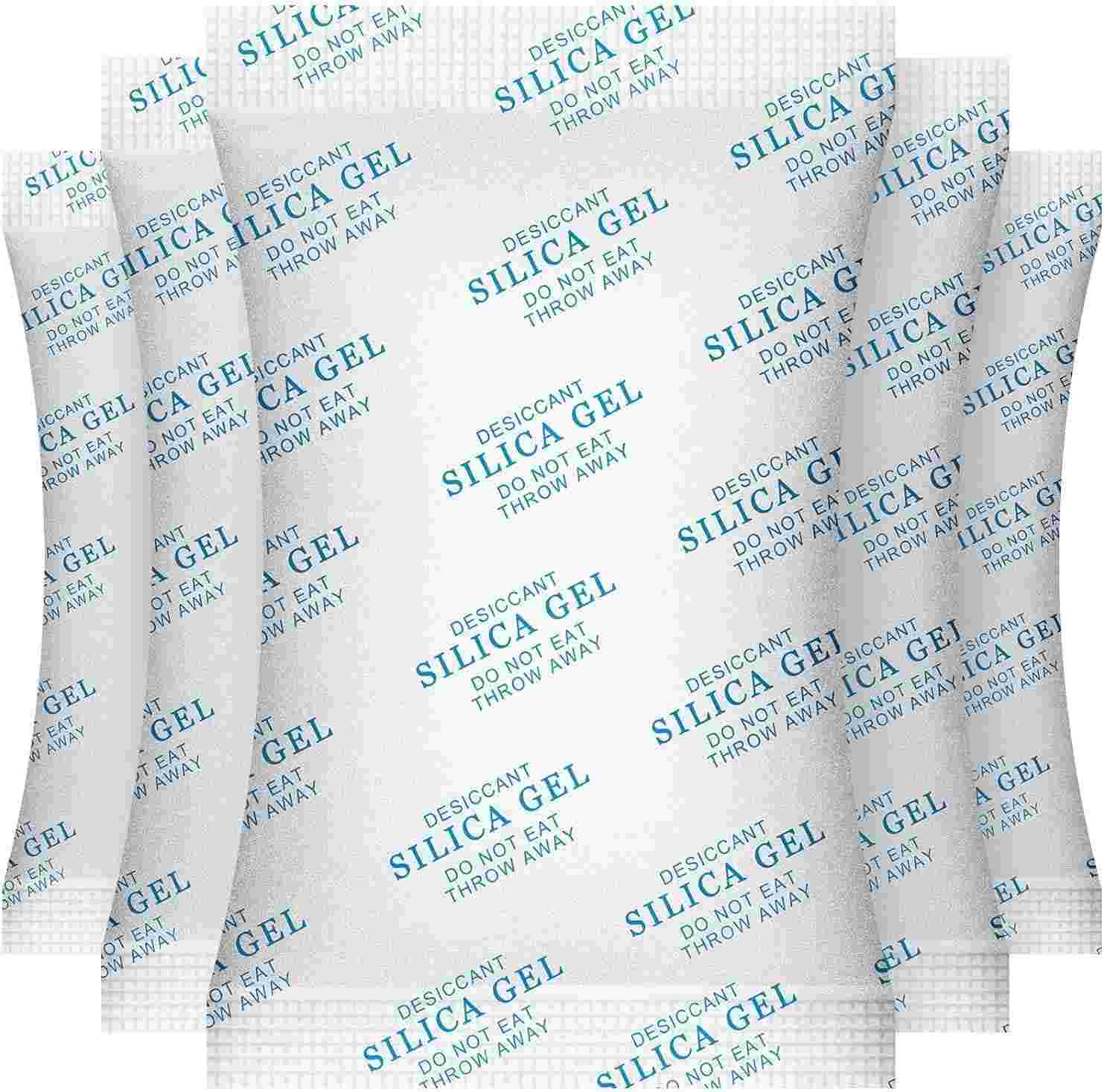 Sílica Gel Dessecante 20 Sachês 100g - Controle de Umidade e Antimofo para Armários e Guarda-roupas