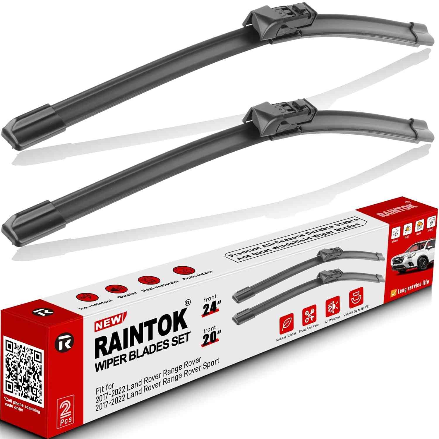 Palhetas Limpador Para-Brisa Raintok para Land Rover Range Rover 2017-2022 | Qualidade Original