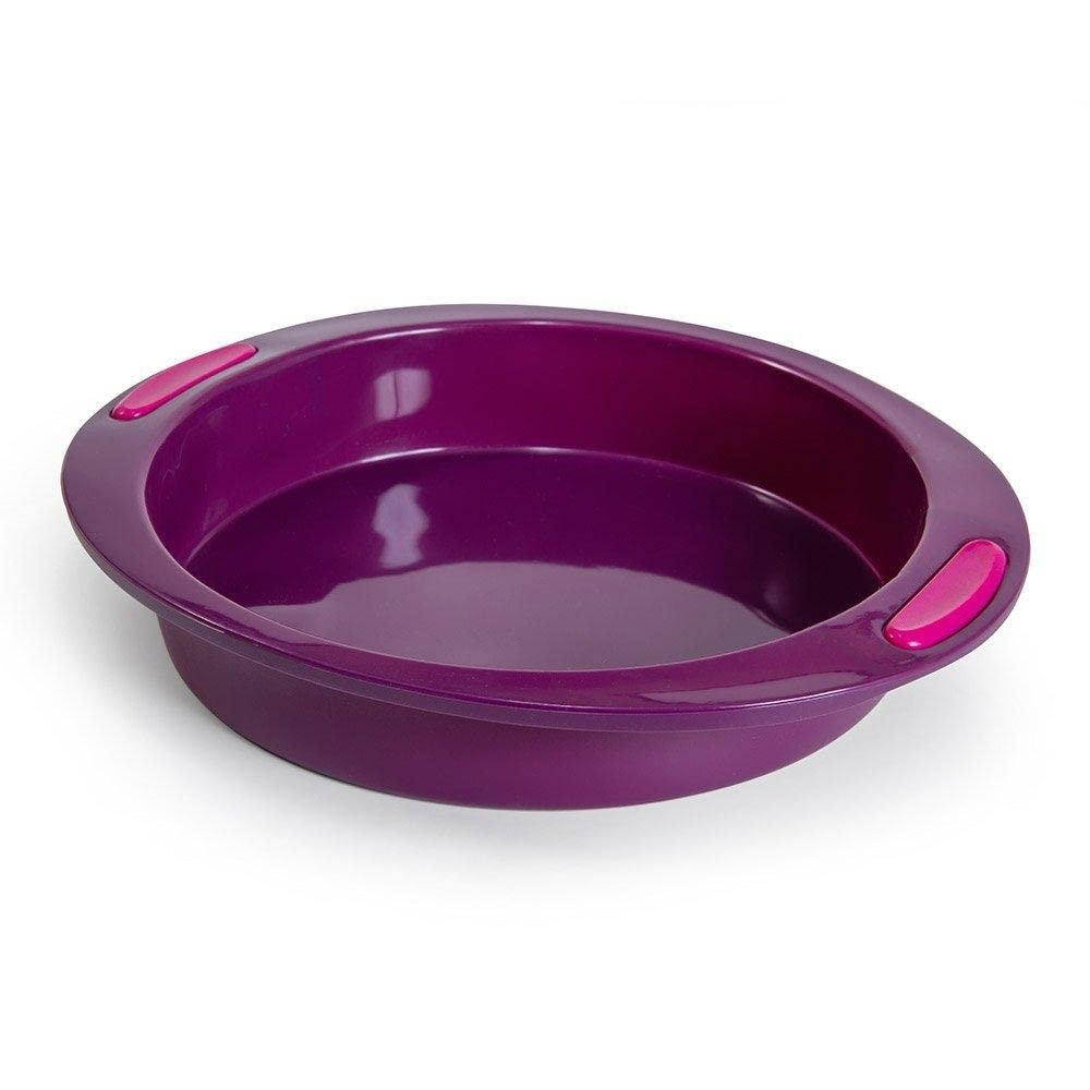 Forma de Silicone Roxa 28cm - Alta Qualidade para Assados e Doces