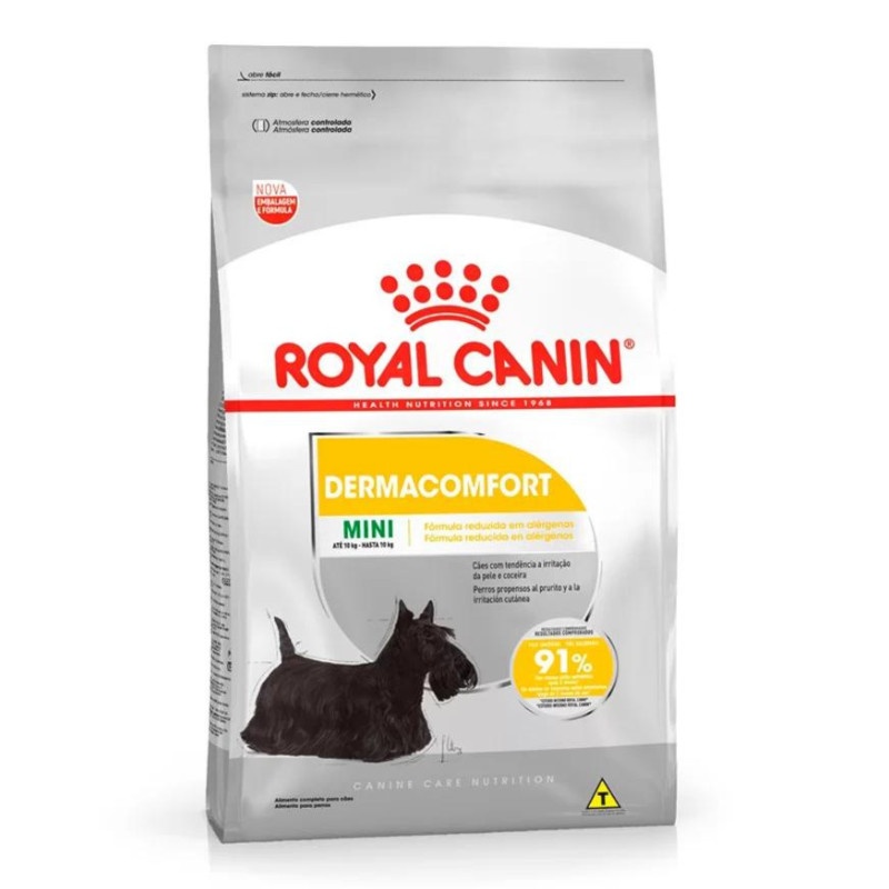 Royal Canin Dermacomfort Mini: Alívio e Nutrição para Cães