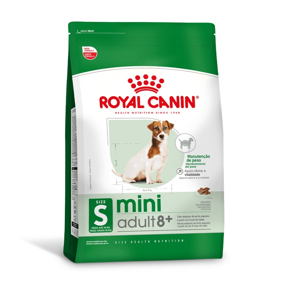 Royal Canin Mini Adult 8+: Nutrição Premium para Cães Idosos