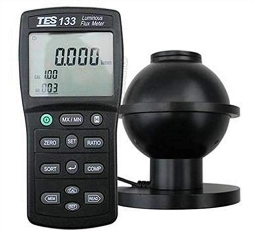 Medidor de Fluxo Luminoso Portátil TES-133: Precisão de até 7000 Lúmens com RS232