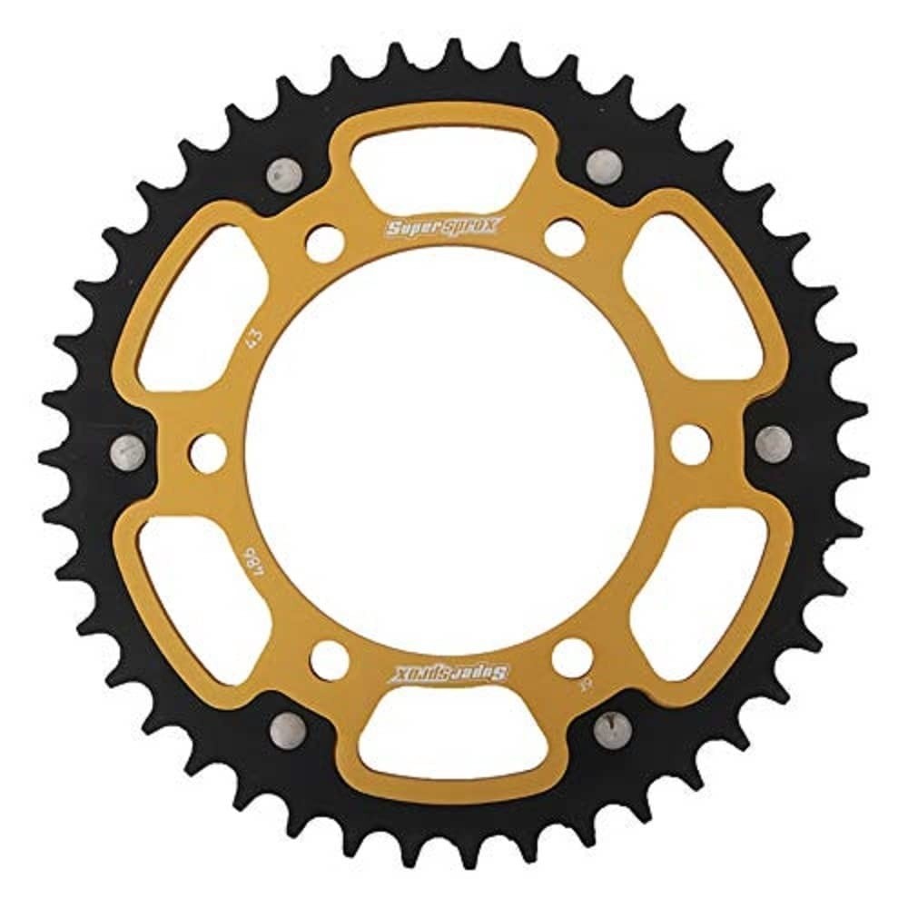 Roda Dentada SuperSprox RST-486-43-GLD Dourada: Desempenho e Estilo para Sua Moto