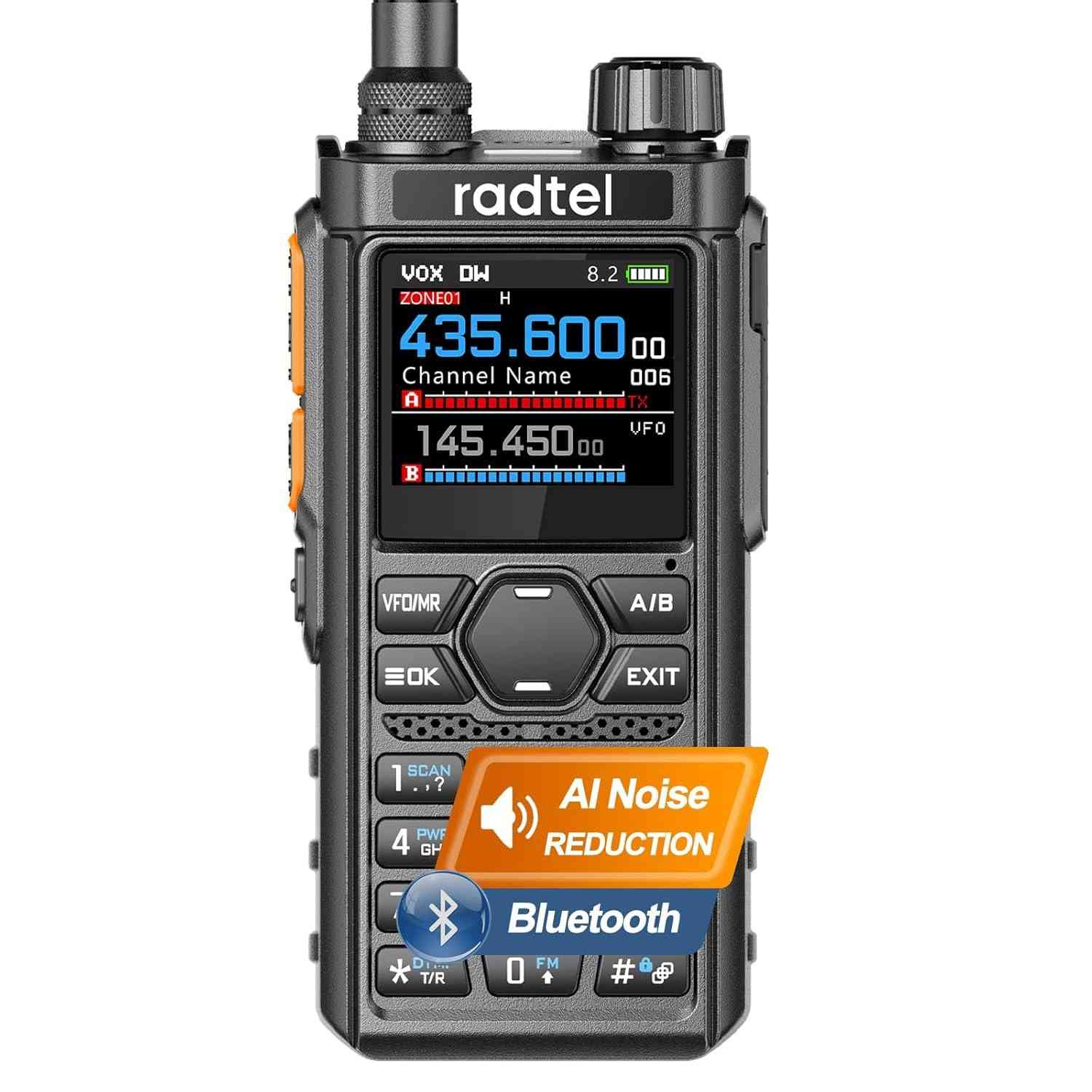 Radtel RT-910B: Rádio Amador 6 Metros com 960 Canais e Bluetooth | Comunicação de Longo Alcance