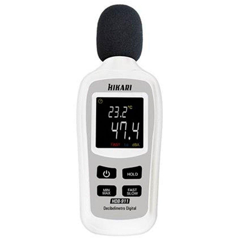 Mini Decibelímetro HDB-911: Controle o Ruído com Precisão e Facilidade