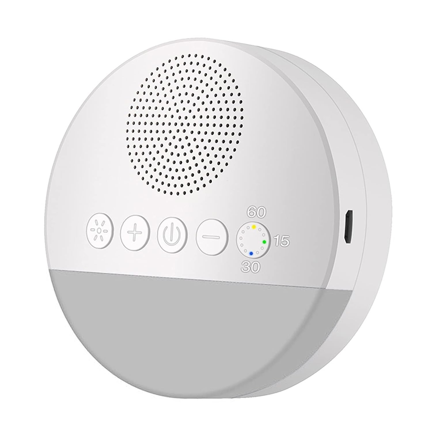 Máquina de Ruído Branco para Dormir com 6 Sons Suaves e Luz de Respiração Inteligente