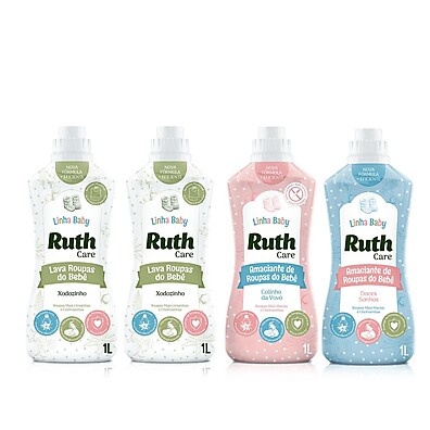 Ruth Care Baby: Kit Lava Roupas + Amaciante Delicado