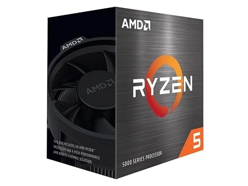 PROCESSADOR AMD RYZEN 5 5600 3.5GHz (TURBO 4.4GHz) 32MB CACHE AM4 100-100000927BOX, Cerâmica cinza