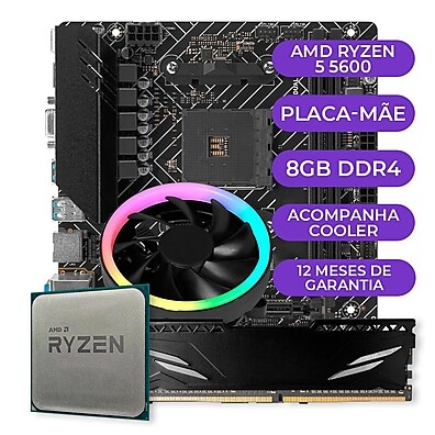Ryzen 5 5600: Kit Upgrade Gamer Completo